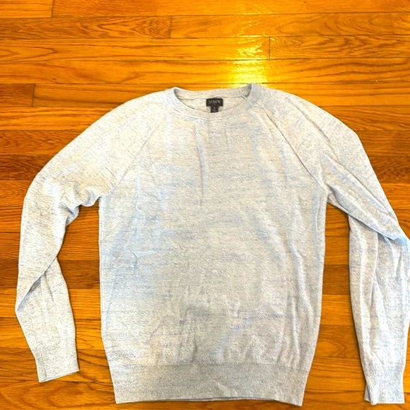 J. Crew Heather Blue Crewneck Sweater - Small - Picture 2 of 5